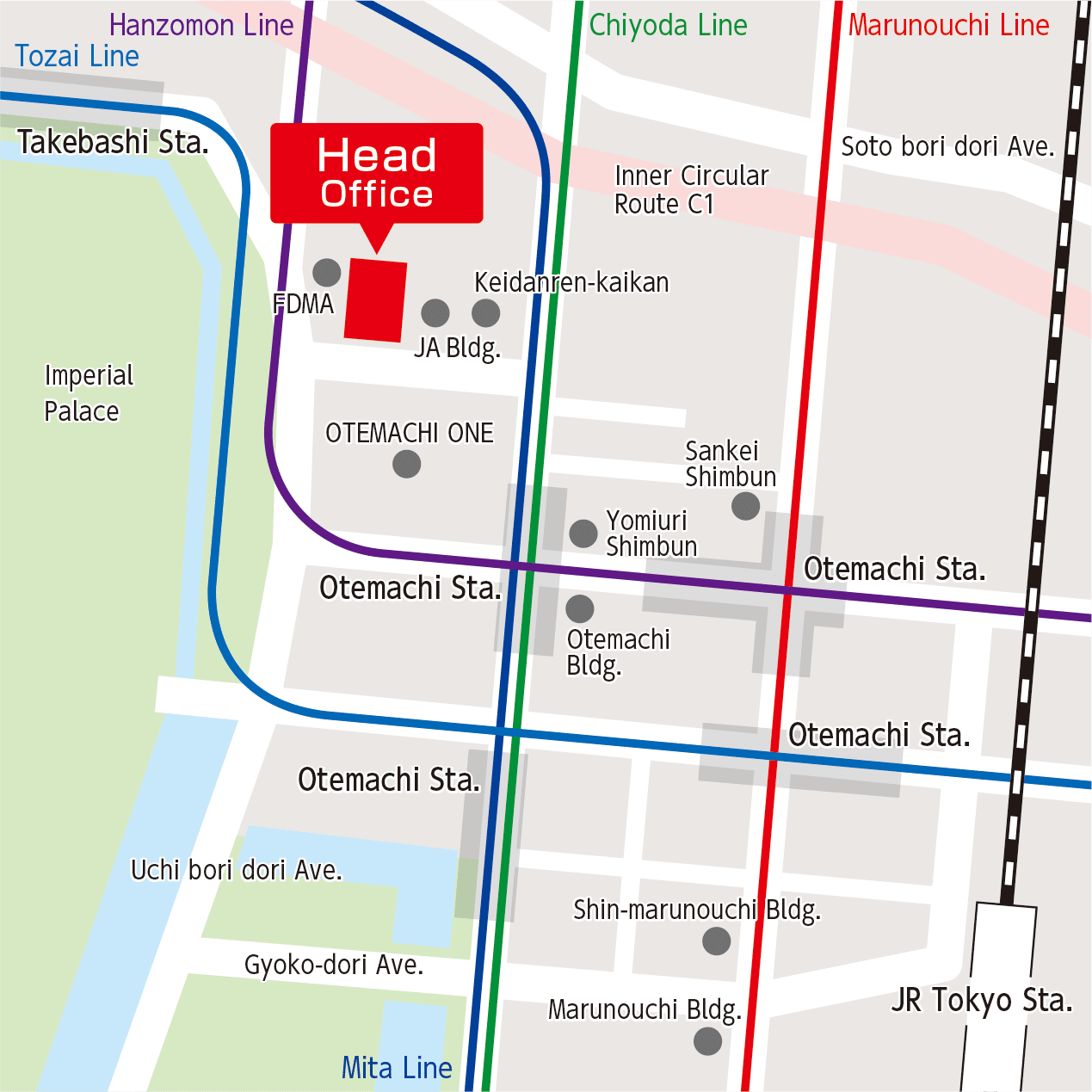 Map: Location of Head Quarter