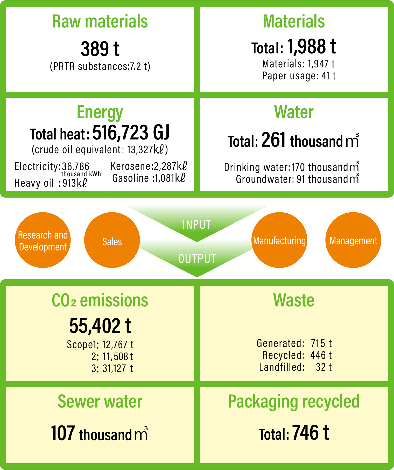 Kyorin Group material flow (Fiscal 2024)