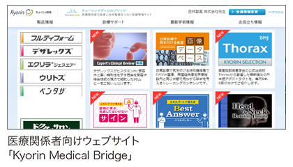 医療関係者向けウェブサイト「Kyorin Medical Bridge」